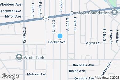 Map image of the property - 1382 E 85th St