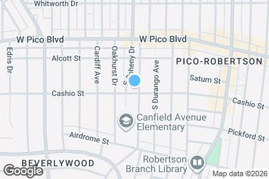 Map image of the property - 1489 S Canfield Ave