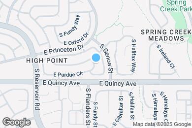 Map image of the property - 19672 E Purdue Cir