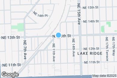 Map image of the property - 1239 NE 12th Ave