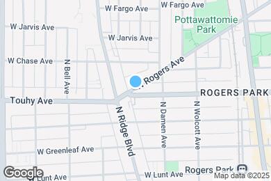 Map image of the property - 7223 N Rogers Ave