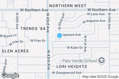 Map image of the property - 4232 W Frier Dr