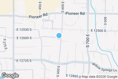 Map image of the property - 594 E 12600 S
