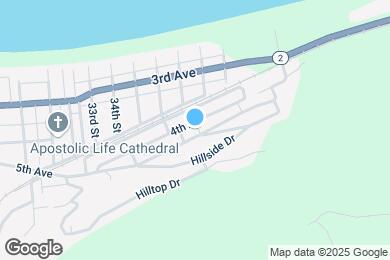 Map image of the property - 3613 4th Ave