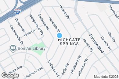 Map image of the property - 3106 Rosedale Blvd