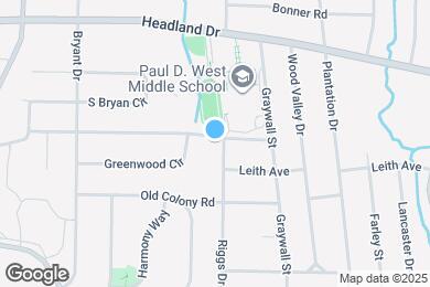 Map image of the property - 2505 Riggs Dr