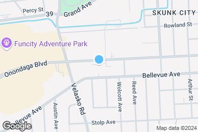 Map image of the property - Bellevue Apartments