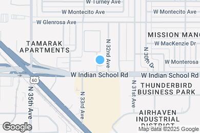 Map image of the property - 3222 W Indian School Rd