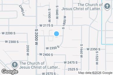Map image of the property - 1827 W 2250 S