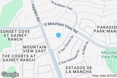 Map image of the property - 8260 E Arabian Trail