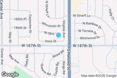 Map image of the property - 1035 Iowa St