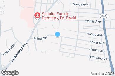 Map image of the property - 1614 Arling Ave