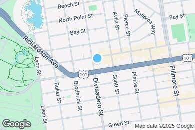 Map image of the property - 3232 Divisadero St