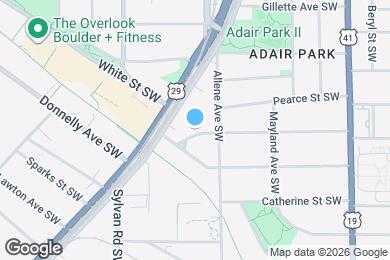 Map image of the property - 827 Elbert St SW
