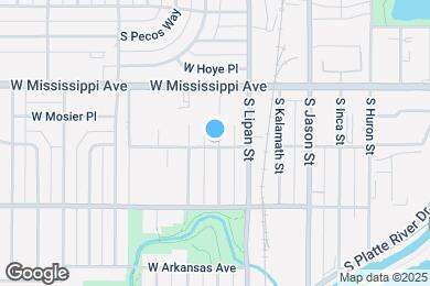 Map image of the property - 1197 S Mariposa St