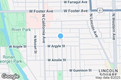 Map image of the property - 5020 N Washtenaw Ave