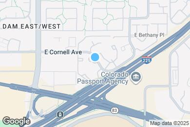 Map image of the property - 12400 E Cornell Ave