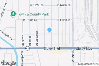 Map image of the property - 14844 Wabash Ave