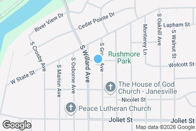 Map image of the property - 1406 S Grant Ave