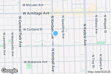 Map image of the property - 1831 N Kimball Ave