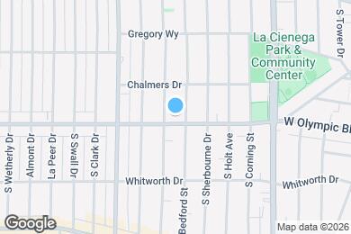 Map image of the property - 8673 W Olympic Blvd