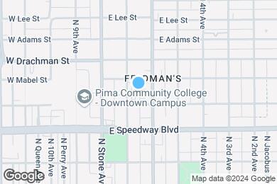 Map image of the property - Blue Agave Apartments