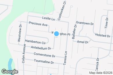 Map image of the property - 1511 Antebellum Dr