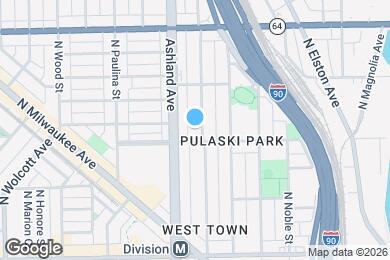 Map image of the property - 1410 N Bosworth Ave