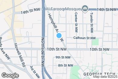 Map image of the property - 1024 Hemphill Ave NW