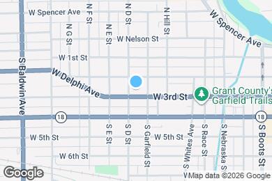 Map image of the property - 814 W 3rd St