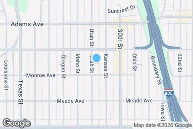 Map image of the property - 4541 Utah St