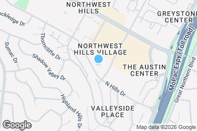 Map image of the property - 3600 N Hills Dr