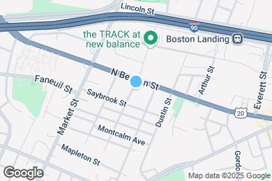 Map image of the property - 152 North Beacon St