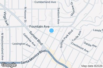 Map image of the property - 1210 1/2 Manzanita St