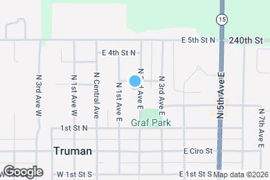 Map image of the property - 233 N 2nd Ave E