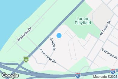 Map image of the property - 2721 W Marina Dr