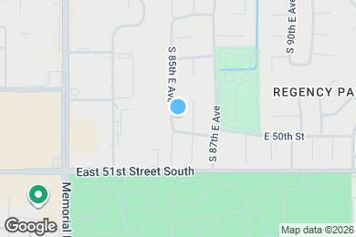 Map image of the property - 4867 S 85th East Ave