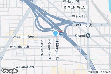 Map image of the property - 1001 W Grand Ave