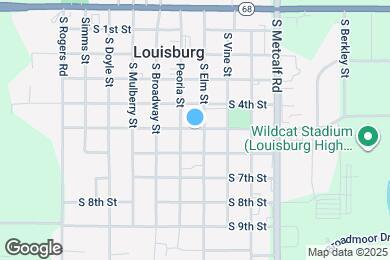 Map image of the property - 341 N 5th Ter