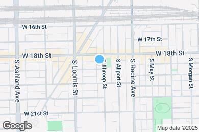 Map image of the property - 1822 S Throop St