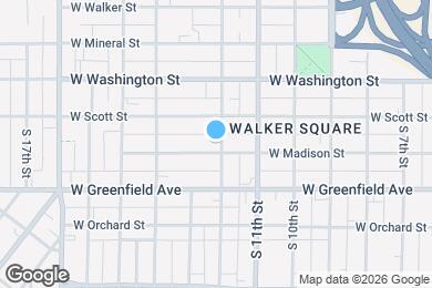Map image of the property - 1231 S 12th St