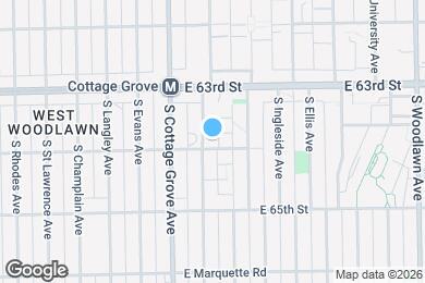 Map image of the property - 6355 S Maryland Ave