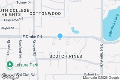 Map image of the property - 801 E Drake Rd