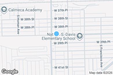 Map image of the property - 3139 W Pershing Rd