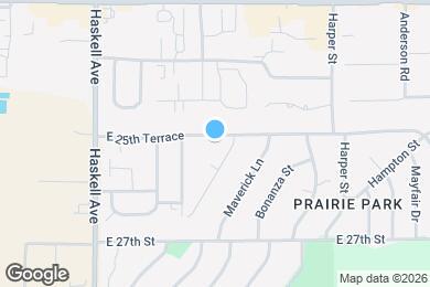 Map image of the property - 1321 E 25th Ter