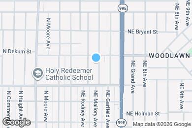 Map image of the property - 6705 NE Mallory Ave