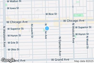 Map image of the property - 711 N Hoyne Ave