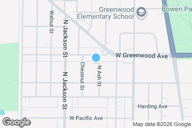 Map image of the property - 1724 N Ash St
