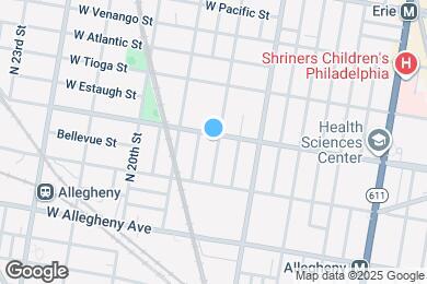 Map image of the property - 1802 W Ontario St