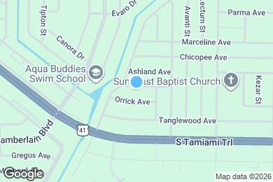 Map image of the property - 16243 Banyan Ave